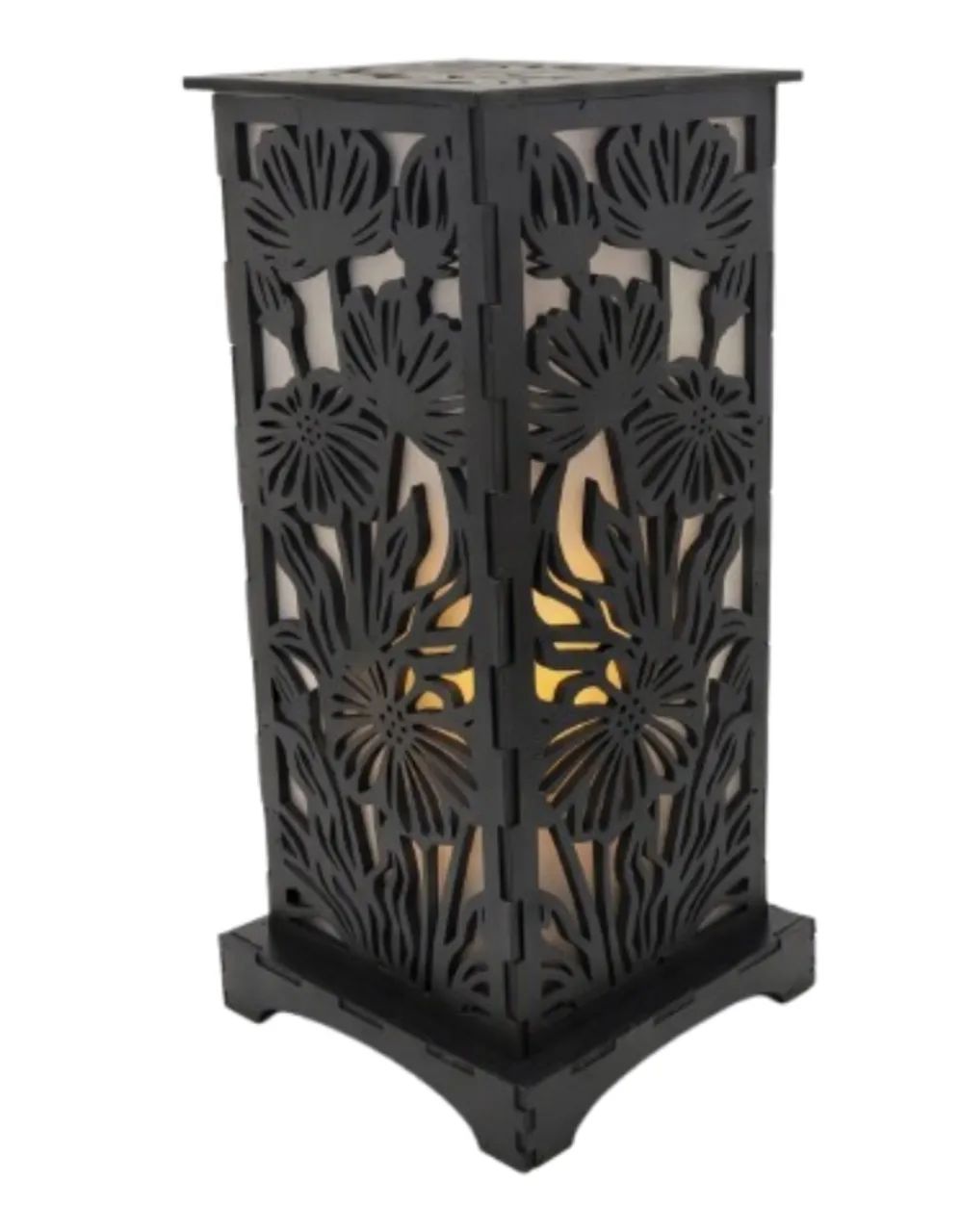 Abajur De Quarto E Sala Mdf 26cm Floral - Foto 5