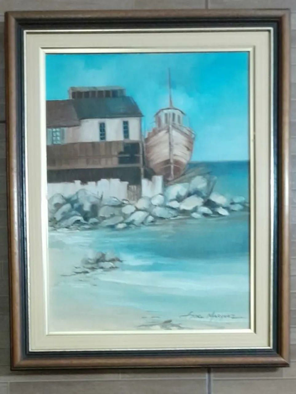 Quadro pintado a mão