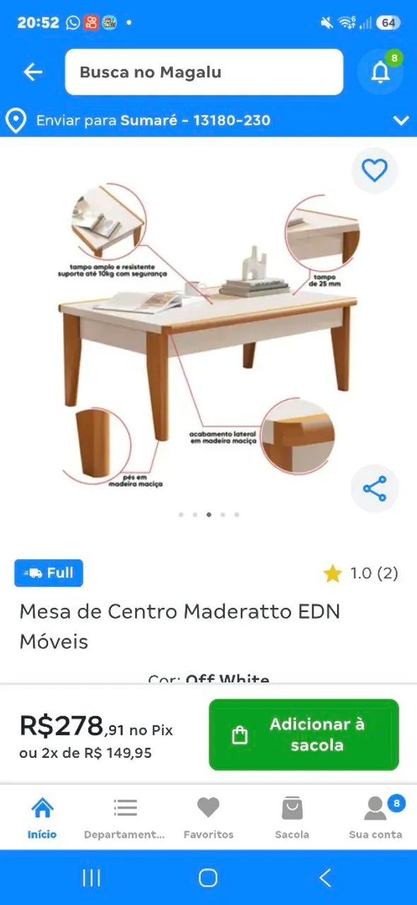 Mesa centro - Foto 2