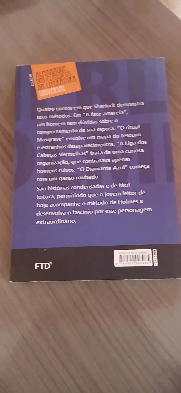 LIVRO DE SHERLOCK HOLMES