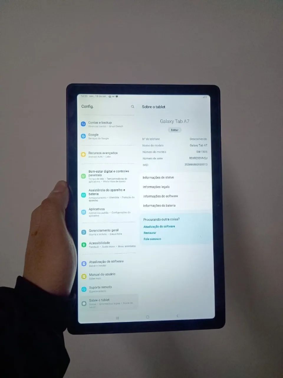 Tablet Samsung Galaxy Tab A7 10,4? 4G SM-T505 Grafite/64GB - Foto 4