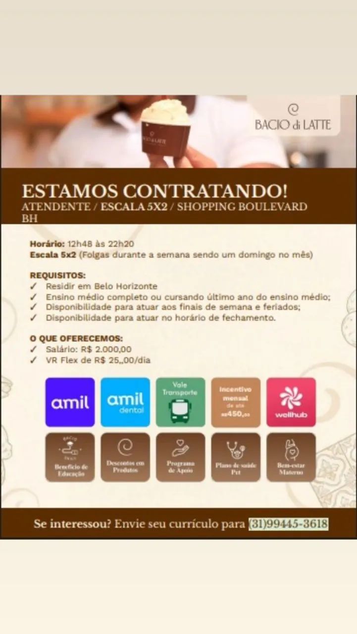 Vaga atendente