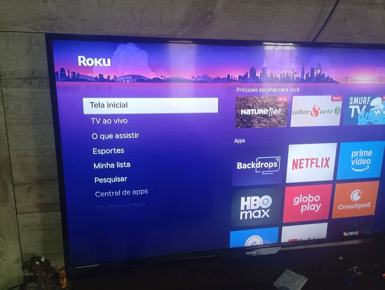 Smartv Philips 43 polegadas roko tv integrada 