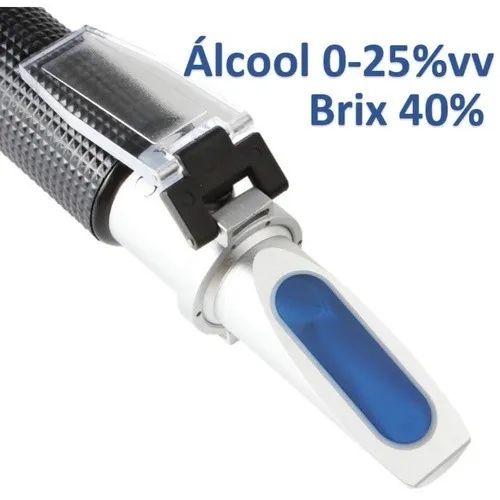 Refratômetro Brix 0-40% e Álcool 0-25% - Realengo - Foto 2