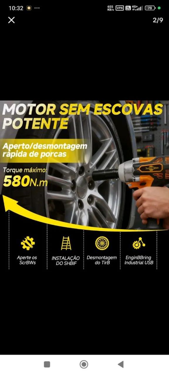 Chave de impacto Elétrica Rhovix Star - Foto 2