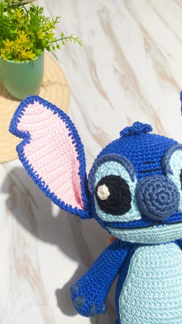 Stitch Amigurumi/ crochê  - Foto 2