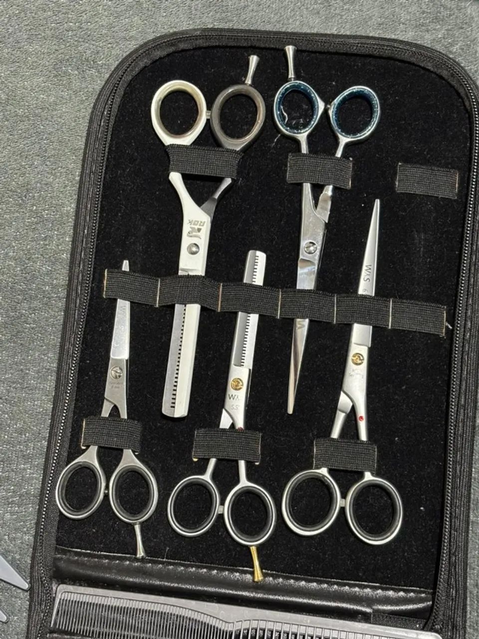 Kit Tesoura Barbearia/Cabelereiro 