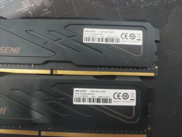 16gb 2x8 ddr4 cl16 3200mhz (Semi-nova) - Foto 3
