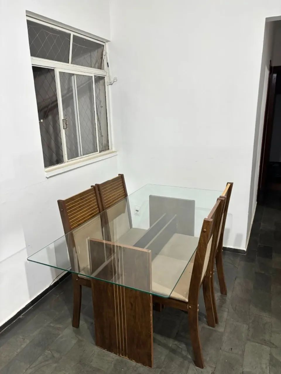 mesa de jantar quadrada vidro  - Foto 2