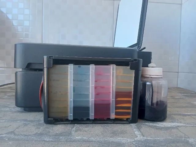 Impressora semi nova cabeça entupida. - Foto 4