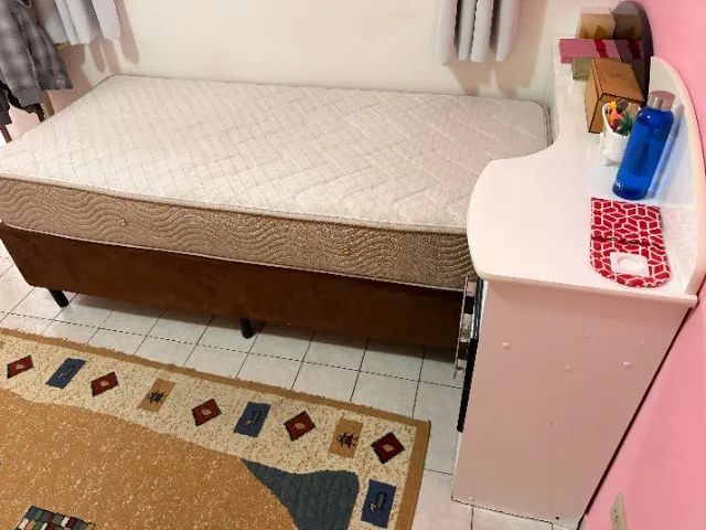 Cama Box Solteiro + Cabeceira Extensiva com Gavetas - Foto 5