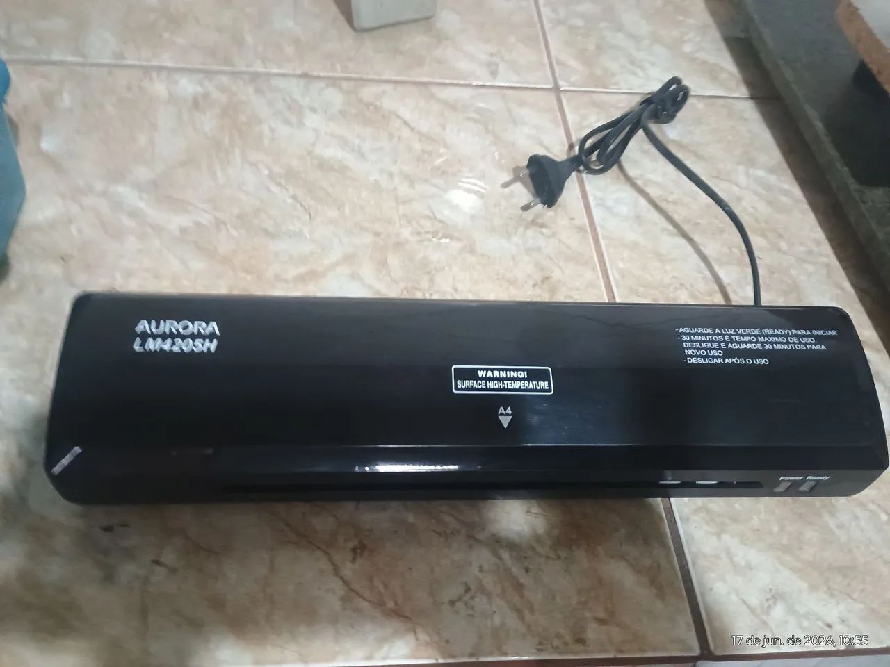 Laminadora e plastificadora Aurora  - Foto 2