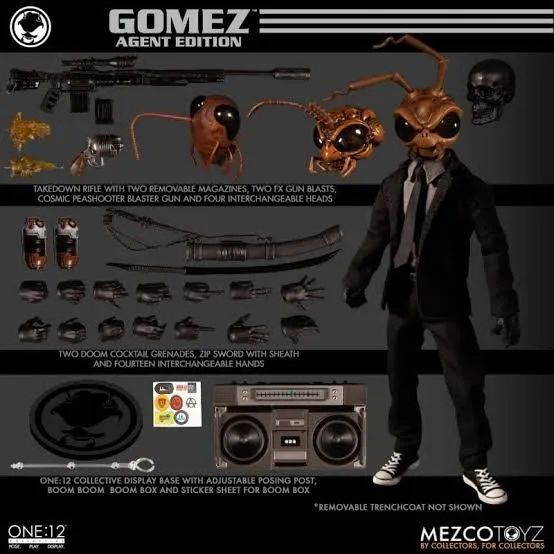 Mezco Toyz Agent Gomez e Harley Quinn