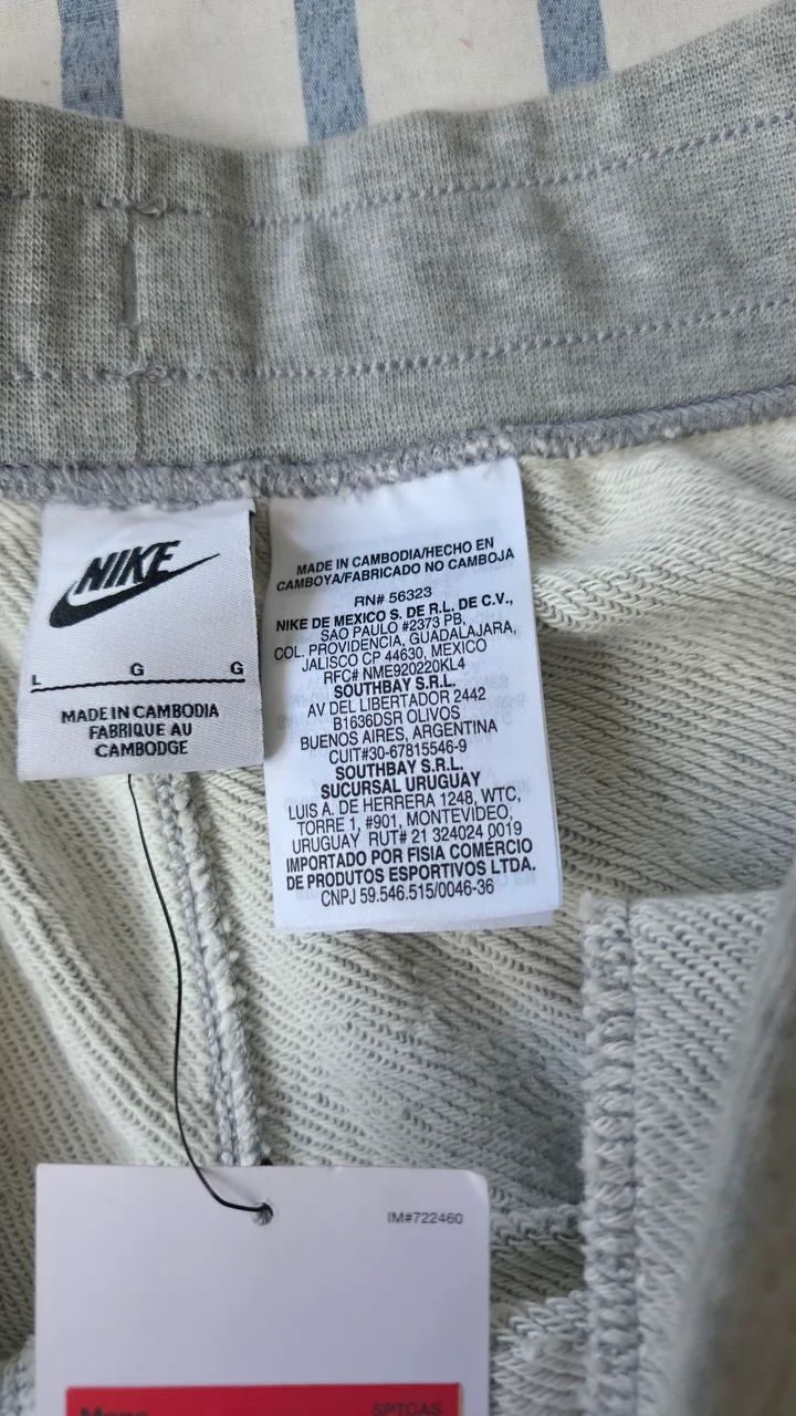 Bermuda Moletom Nike Original Novo e com Etiqueta G - Foto 3