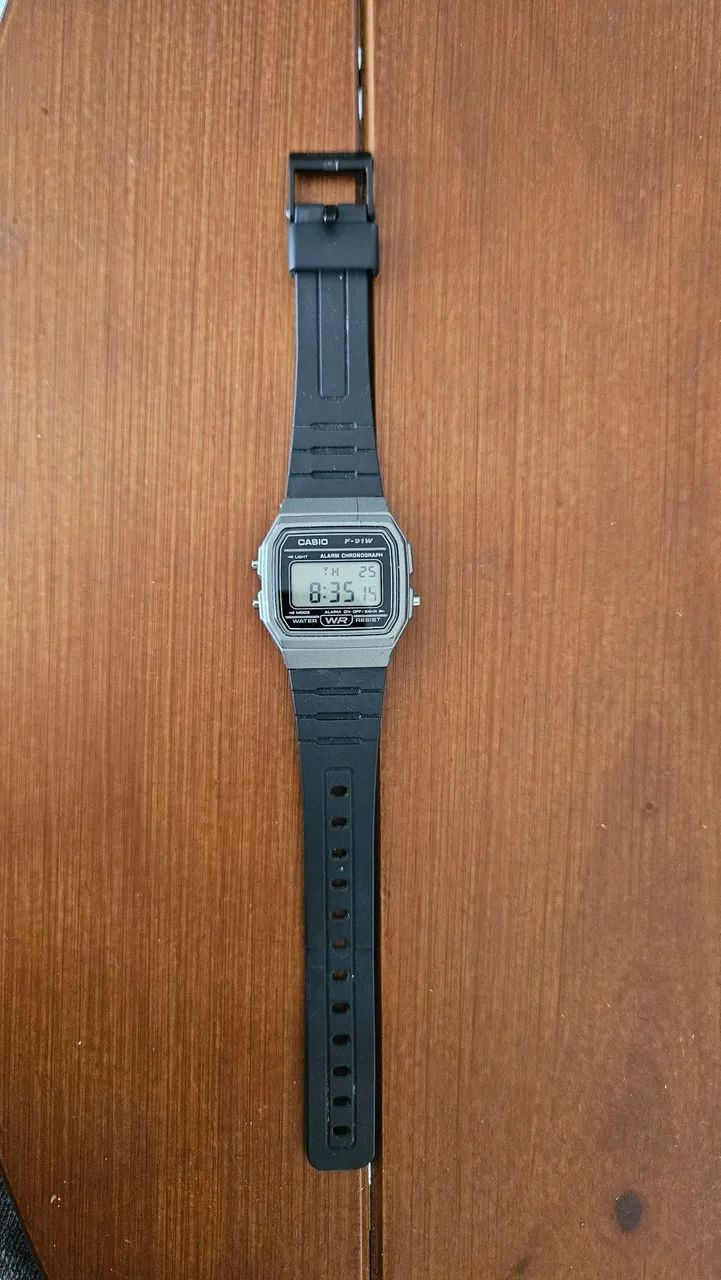 Relógio CASIO f91w original cinza  - Foto 3