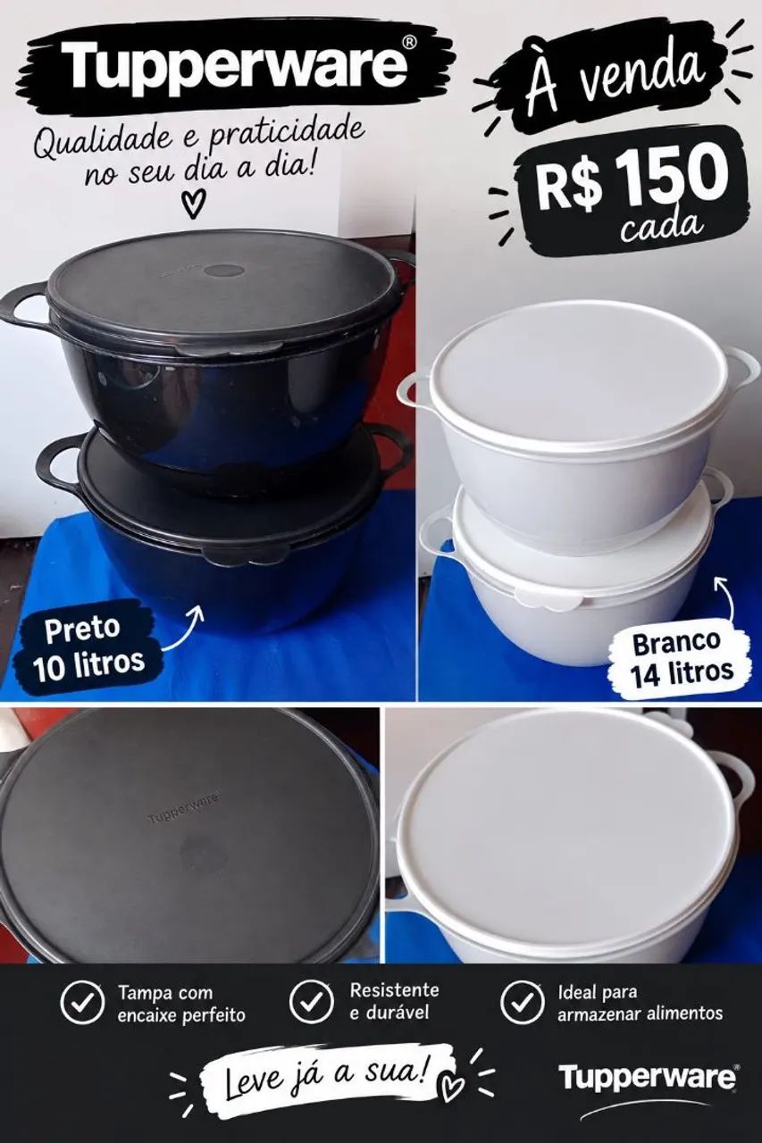 Desapegando deste vasos da Tupperware 