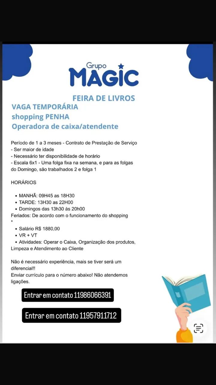 Vaga de emprego 