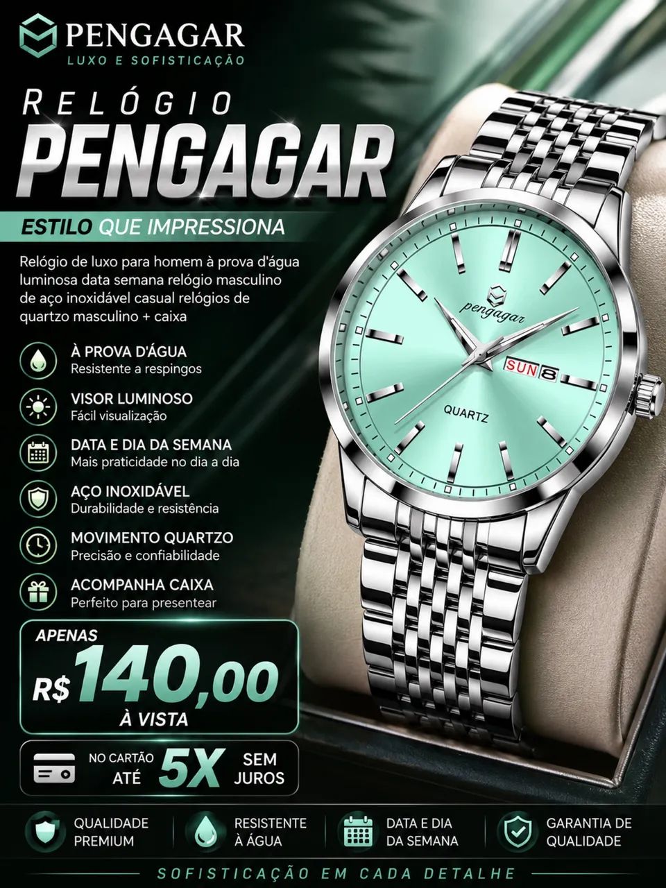 Relógio masculino 