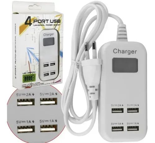 Carregador Universal Usb 4 Portas 5v Extensao Hub - Foto 2