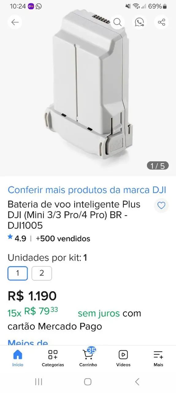 Bateria Plus dji mini 3 mini 3 pro mini 4 pro - Foto 4