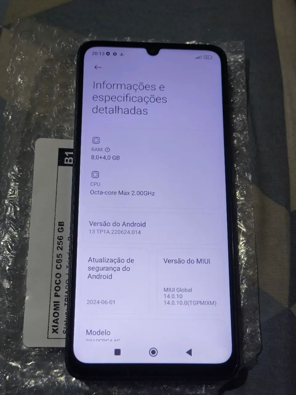 Xiaomi poco c65 256gb 12 de ram  - Foto 4