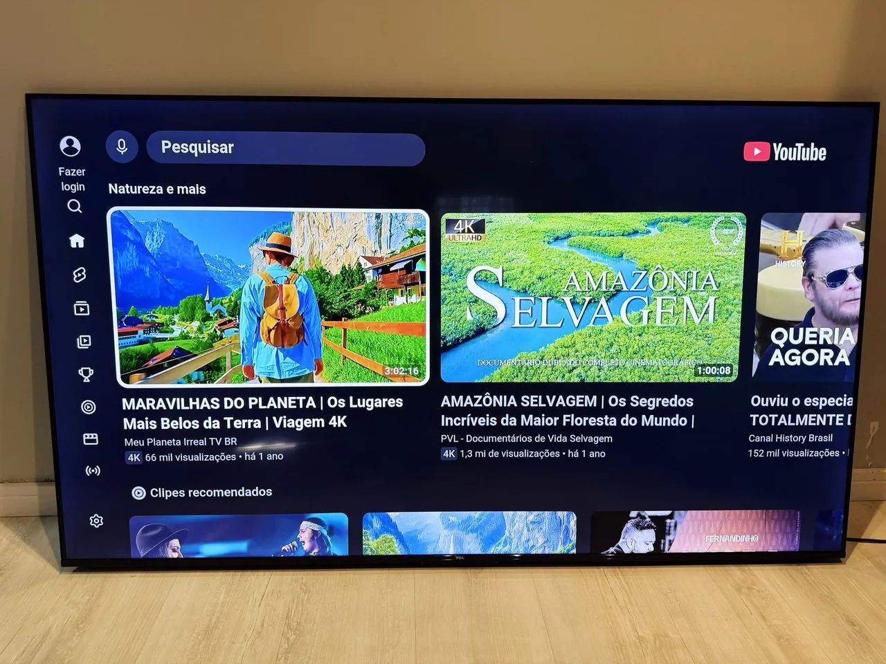 TV 65 POLEGADAS TCL SMART 4K SEMI NOVAAA !!!! - Foto 2