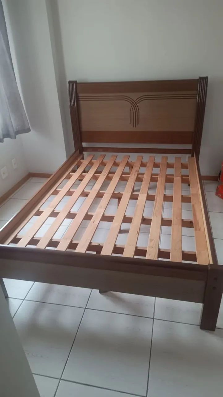 Cama casal em bom estado + colchão  - Foto 5