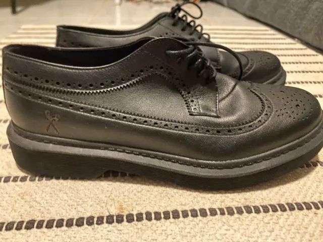 sapato brogue king ss preto 41 - Foto 5
