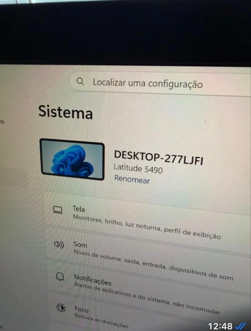 Notebook Dell Latitude 5490 i5 8th 8GB - Foto 5