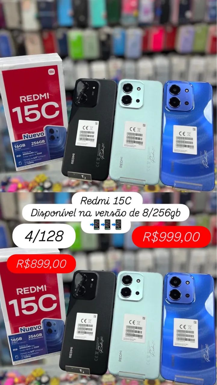 CELL REDMI 15C 256GB 08GB RAM
