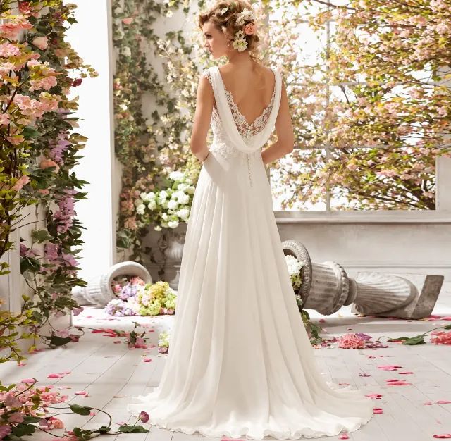 Vestido de Noiva Romantico com Renda - Foto 2