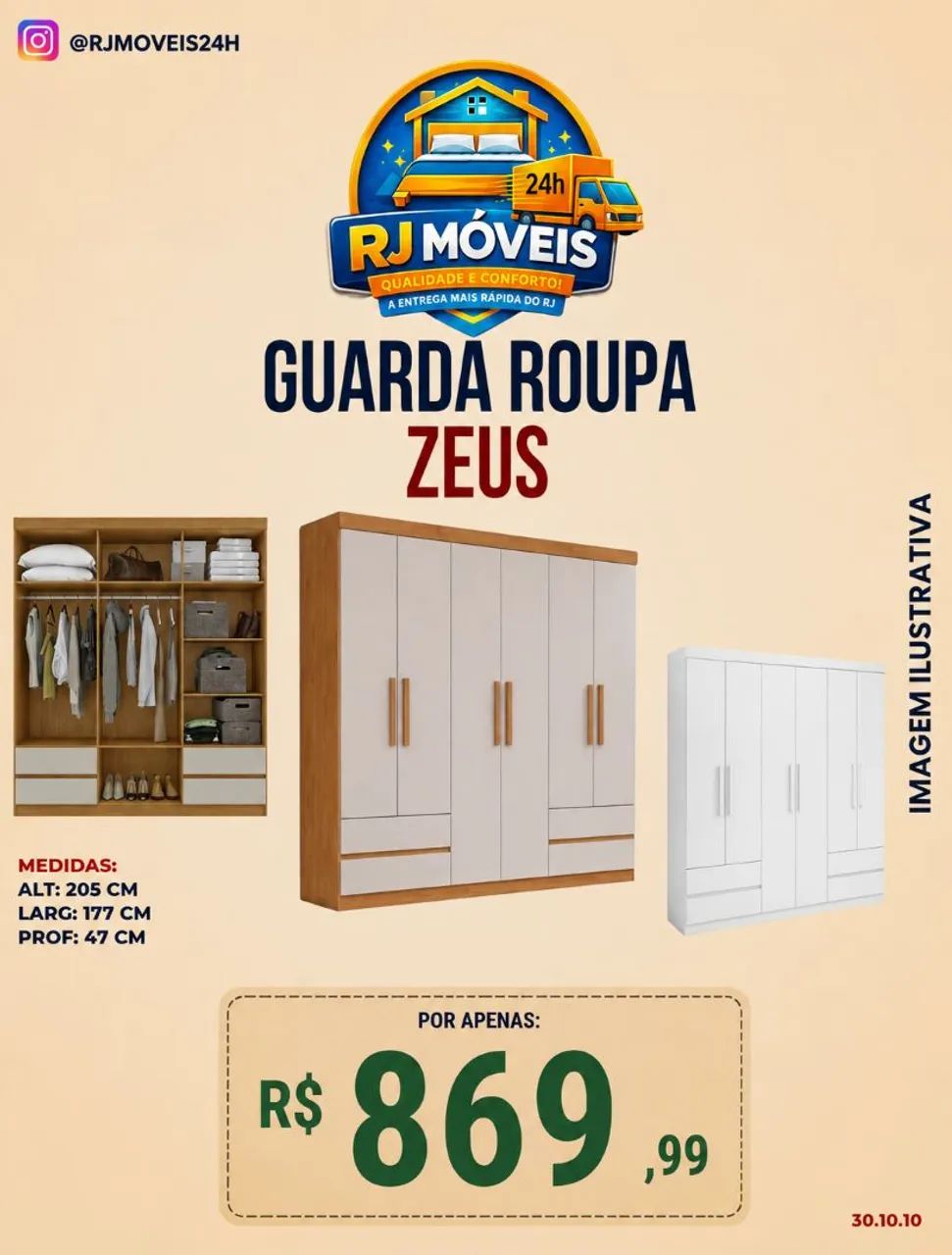 Guarda roupa Zeus 