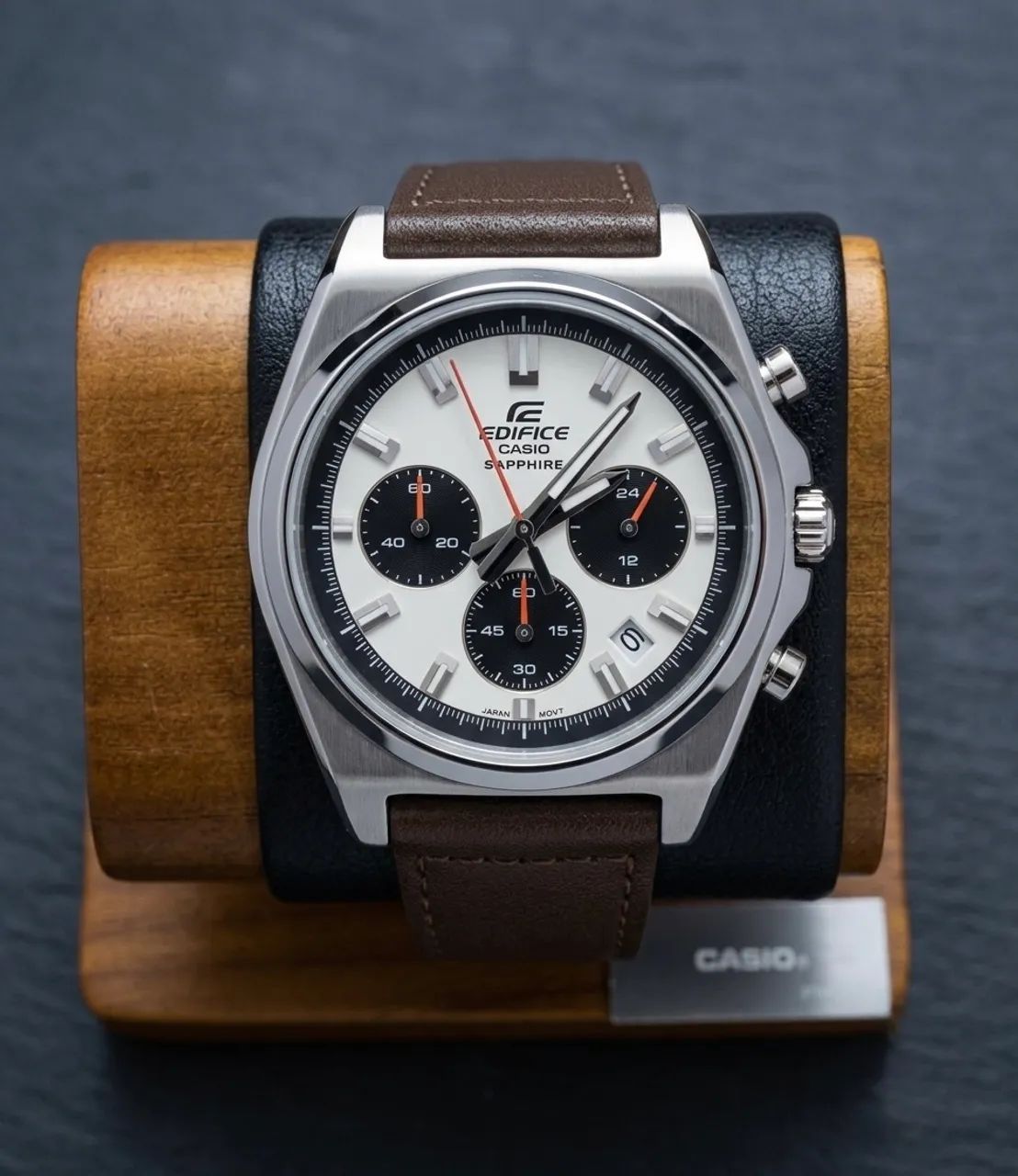 Relógio Casio Edifice Safira Marron Novo