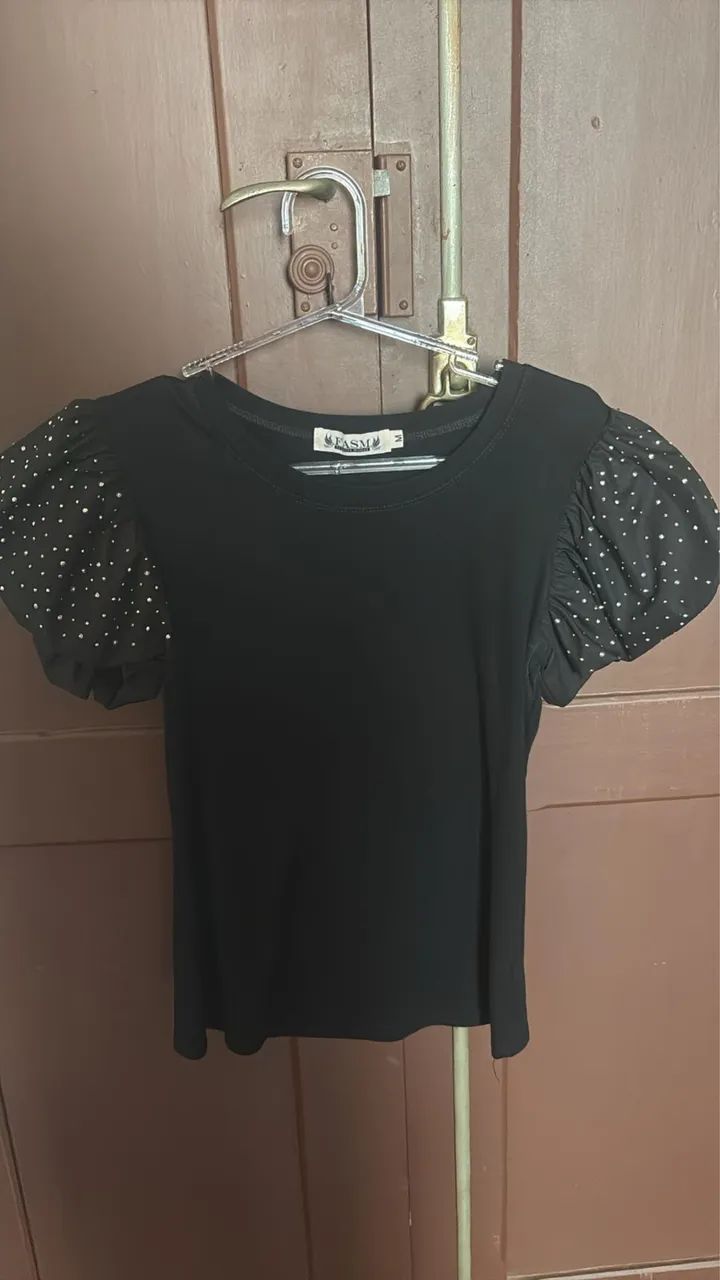 Blusa manga bufante 
