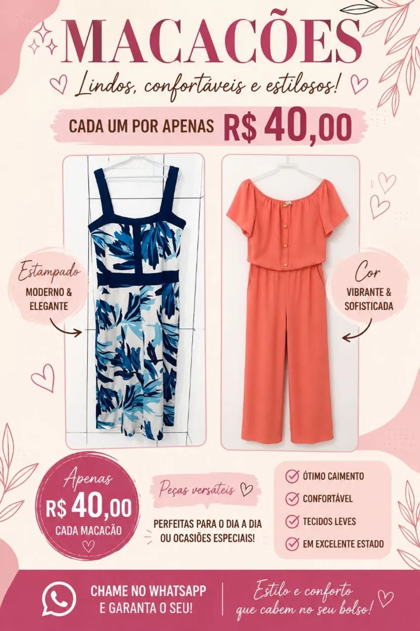 Macacão super confortável 