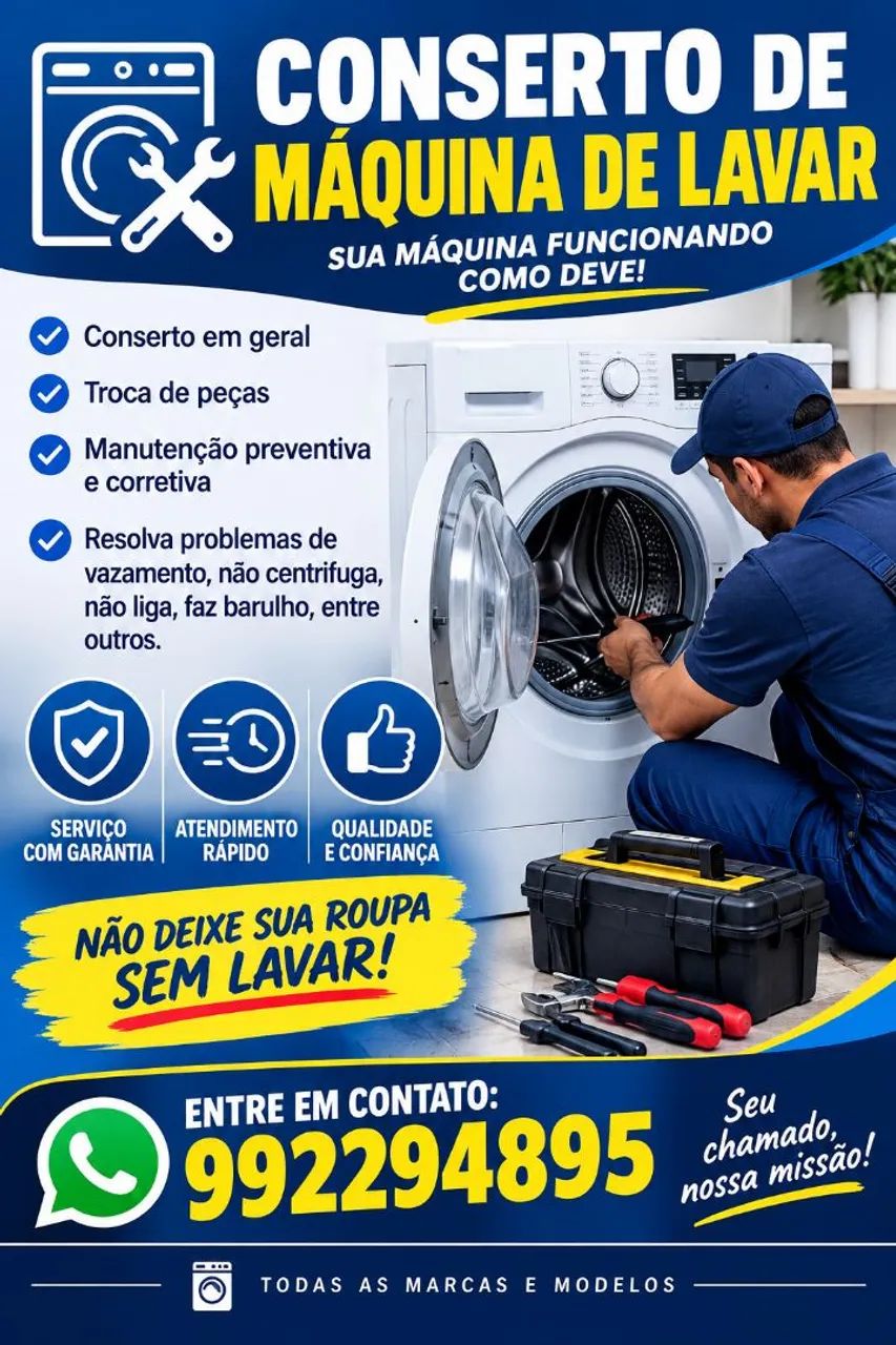 Conserto de máquina de lavar 