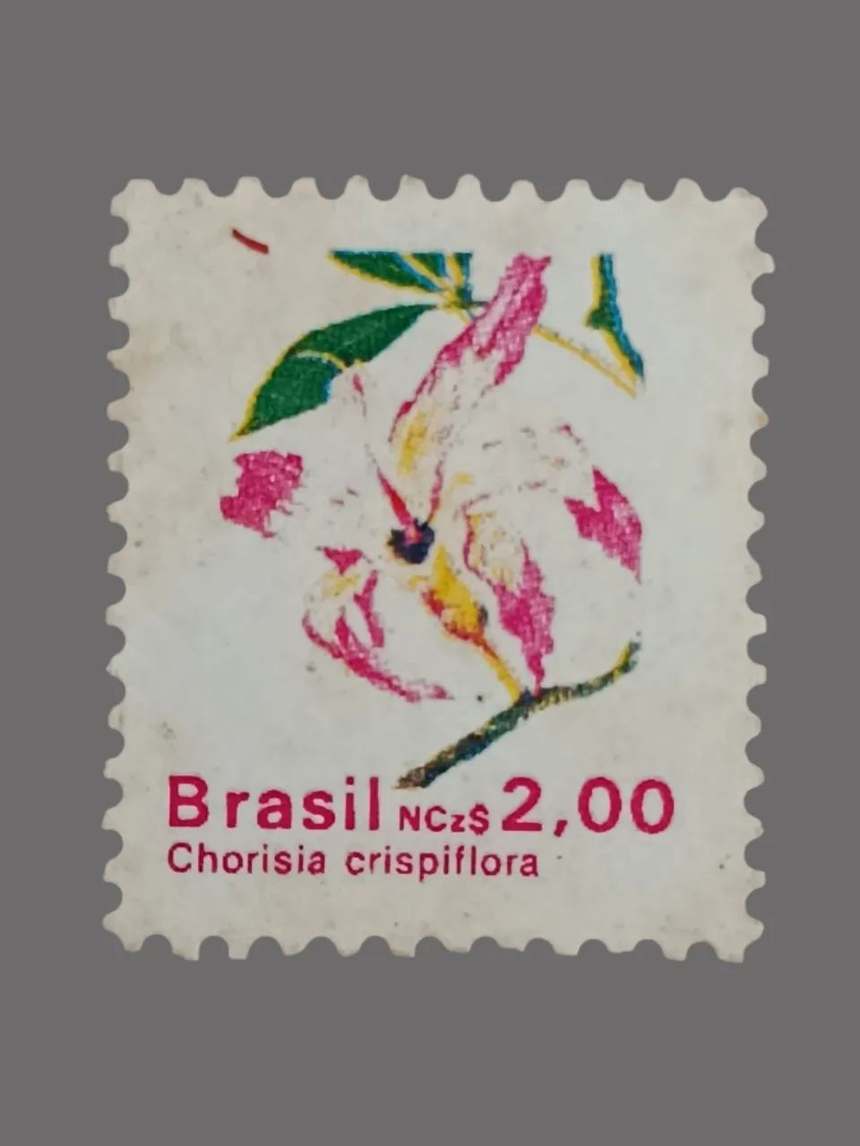 Selo Brasil orquídea - raridade