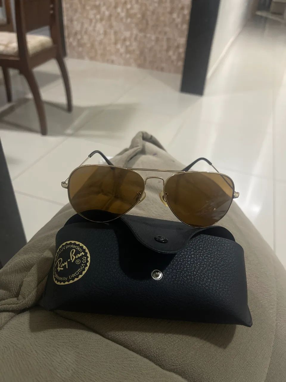 Óculos Ray Ban Rb 3025 AVIATOR LARGUE METAL - Foto 4
