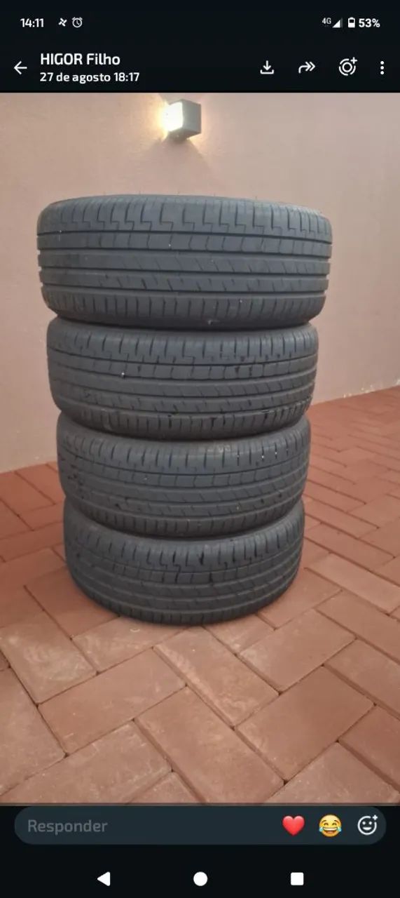 Rodas e pneus novos Civic G9 2017 - Foto 3