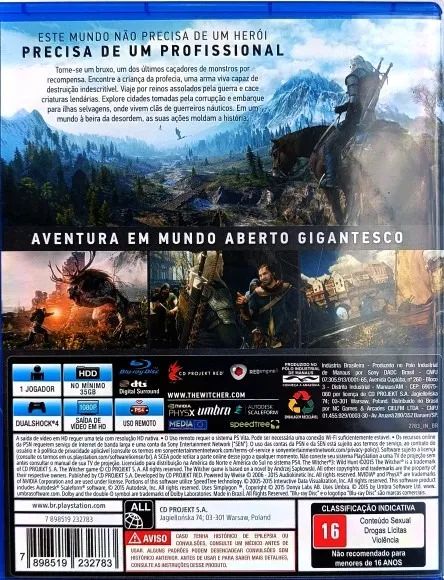 cd de jogo ps4 the witcher wld hunt ps10 - Foto 3