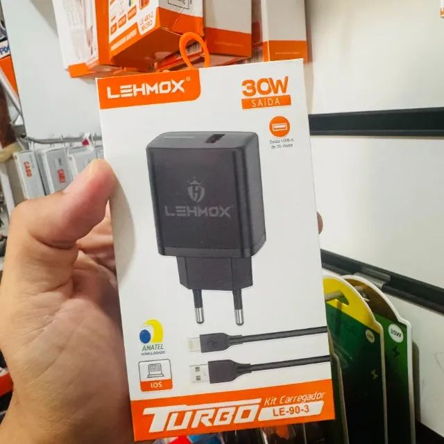 Kit Carregador Turbo Power 4.0 com cabo para iphone - Foto 2