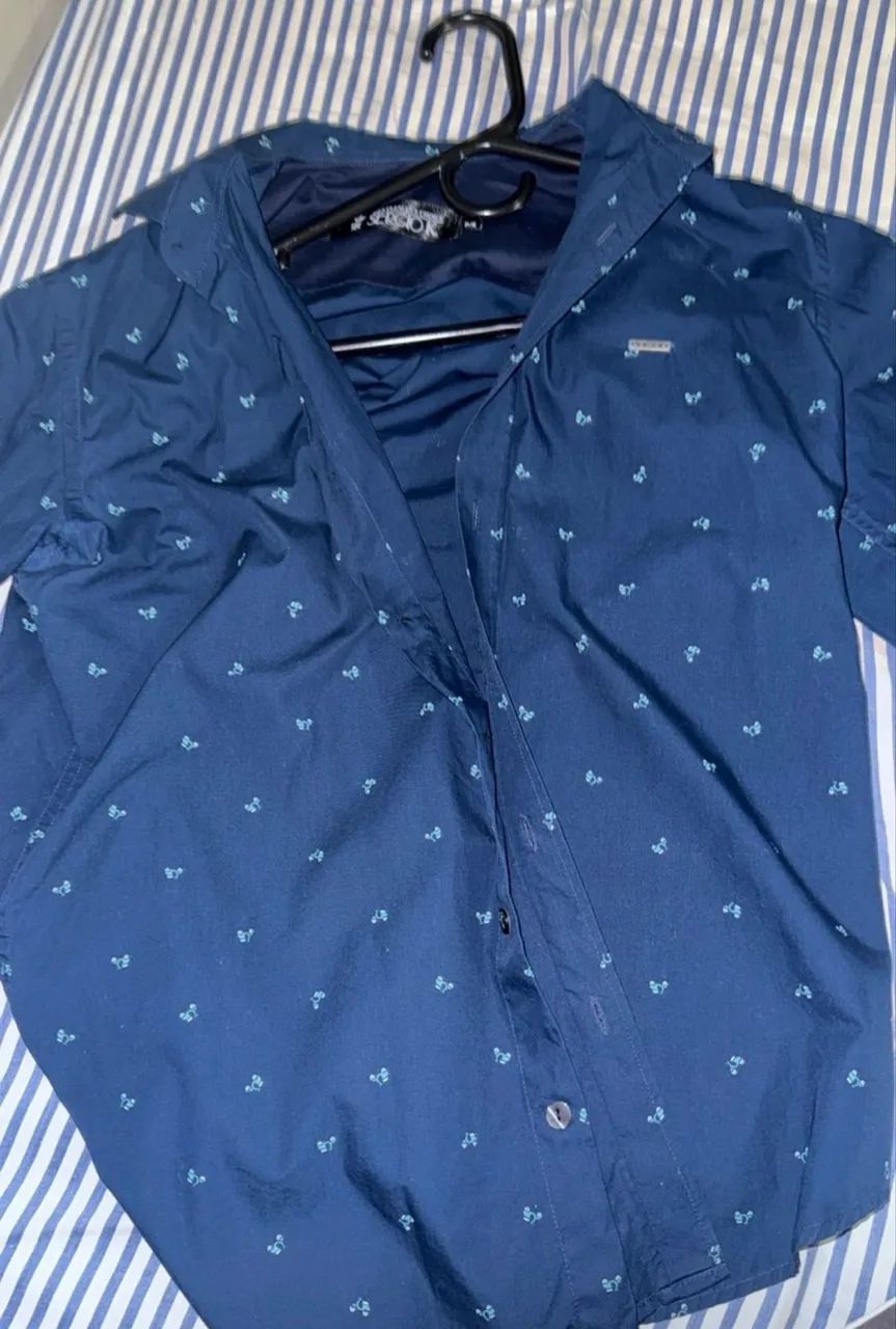 Camisa Sergio K azul (motozinhos)
