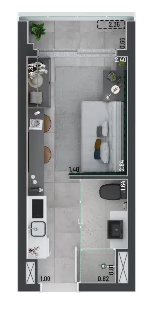 PLANTA 18m²