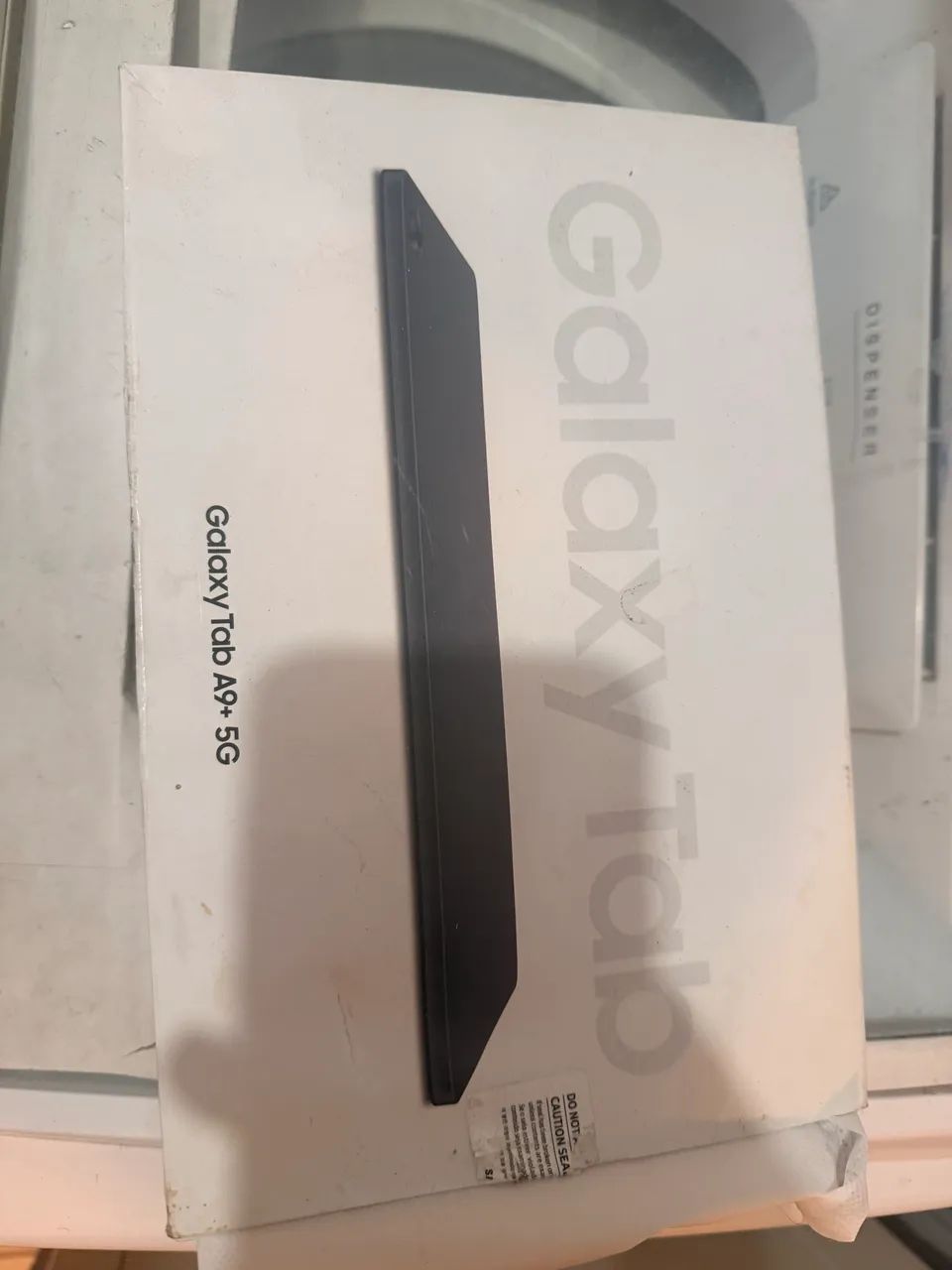 Tablet A9 Plus 5G e Wi-Fi Caixa e nota