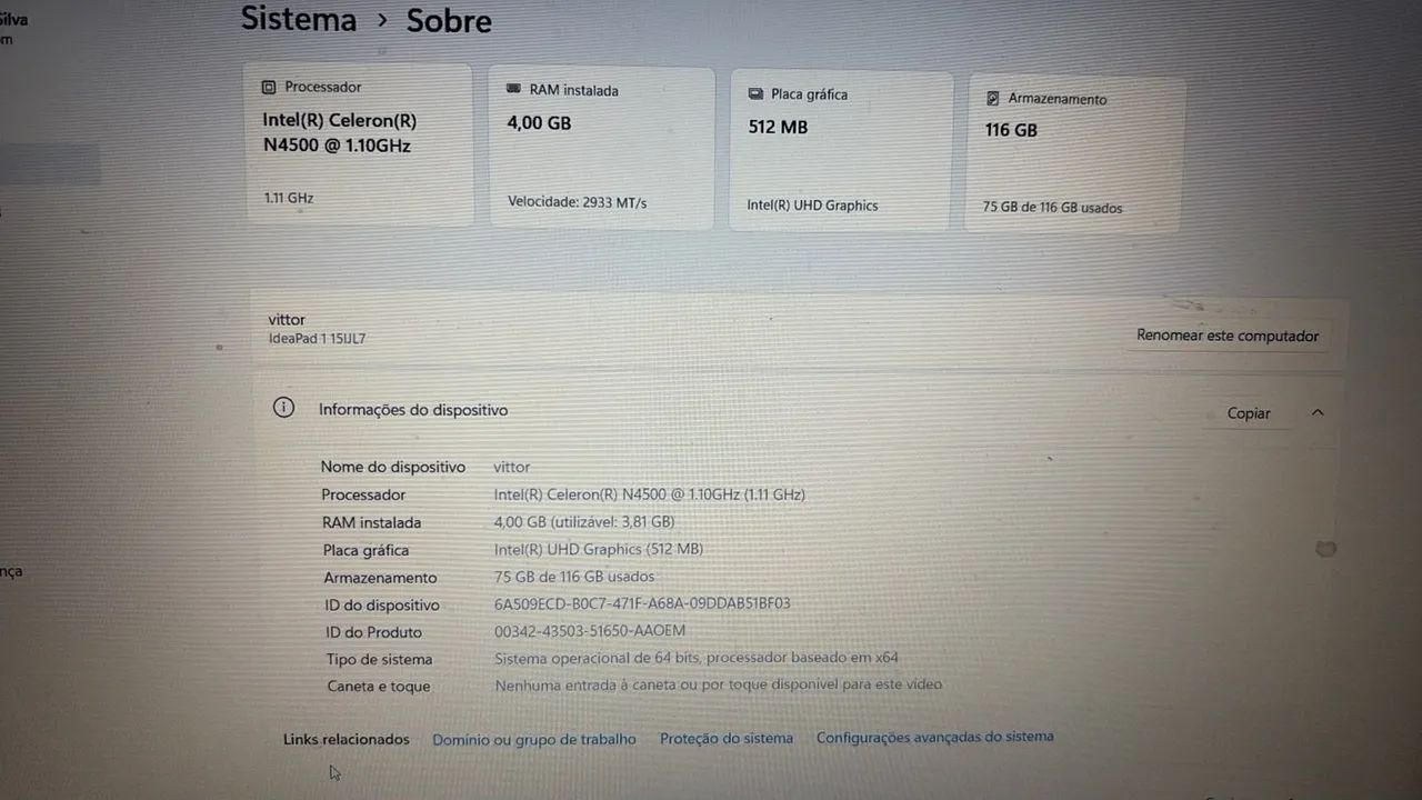 Notebook Lenovo  - Foto 3