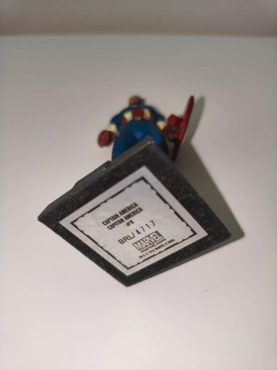 Miniatura Capitão América Eaglemoss Marvel #09 + Caixa + Fascículo - Foto 2