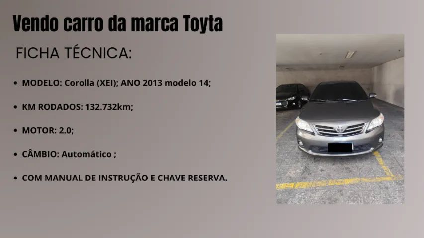 Toyota Corolla XEI 2.0 Flex 16V Aut. 2014