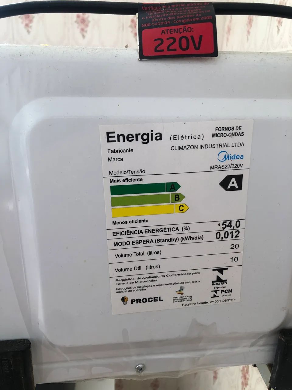 MICROONDAS MIDEA 220V (NUNCA USADO) - Foto 4
