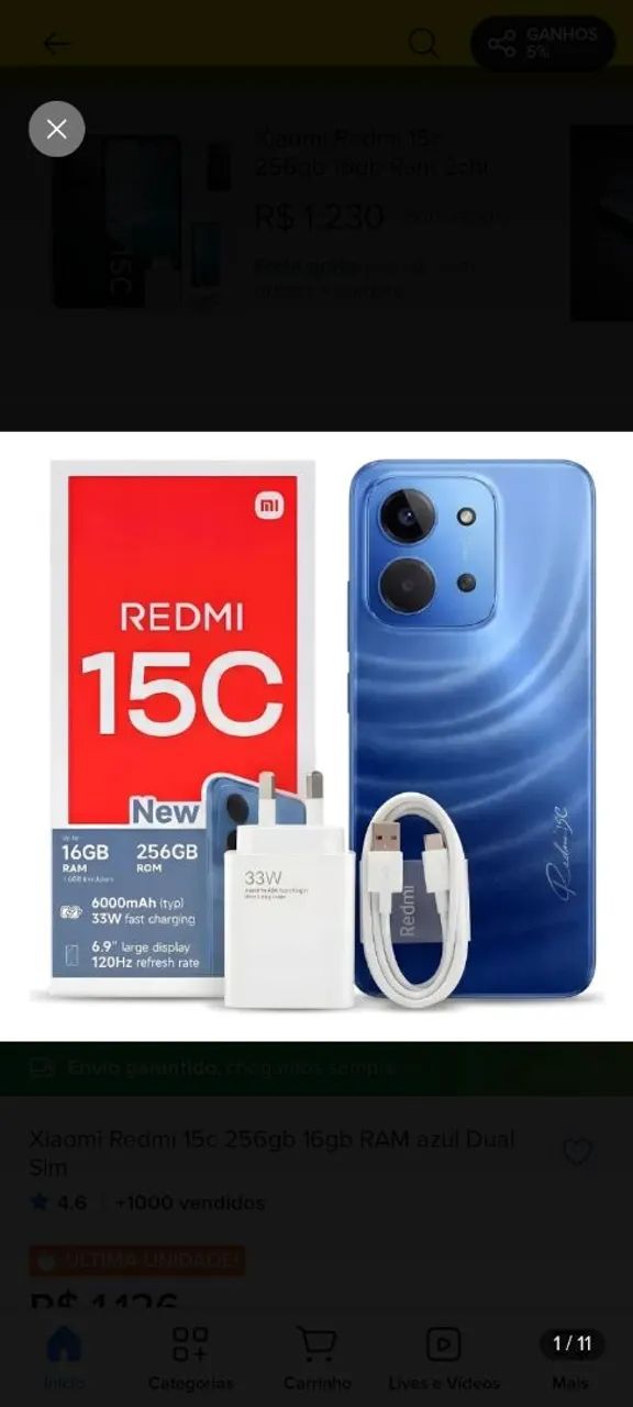 REDMI XIOME 15C  - Foto 4