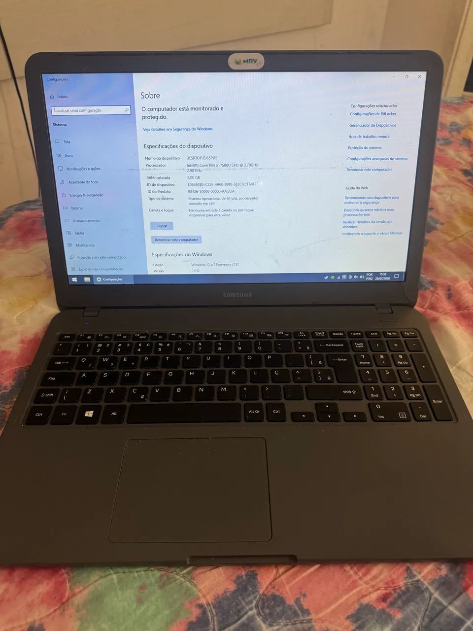 Notebook i7 Samsung  - Foto 5
